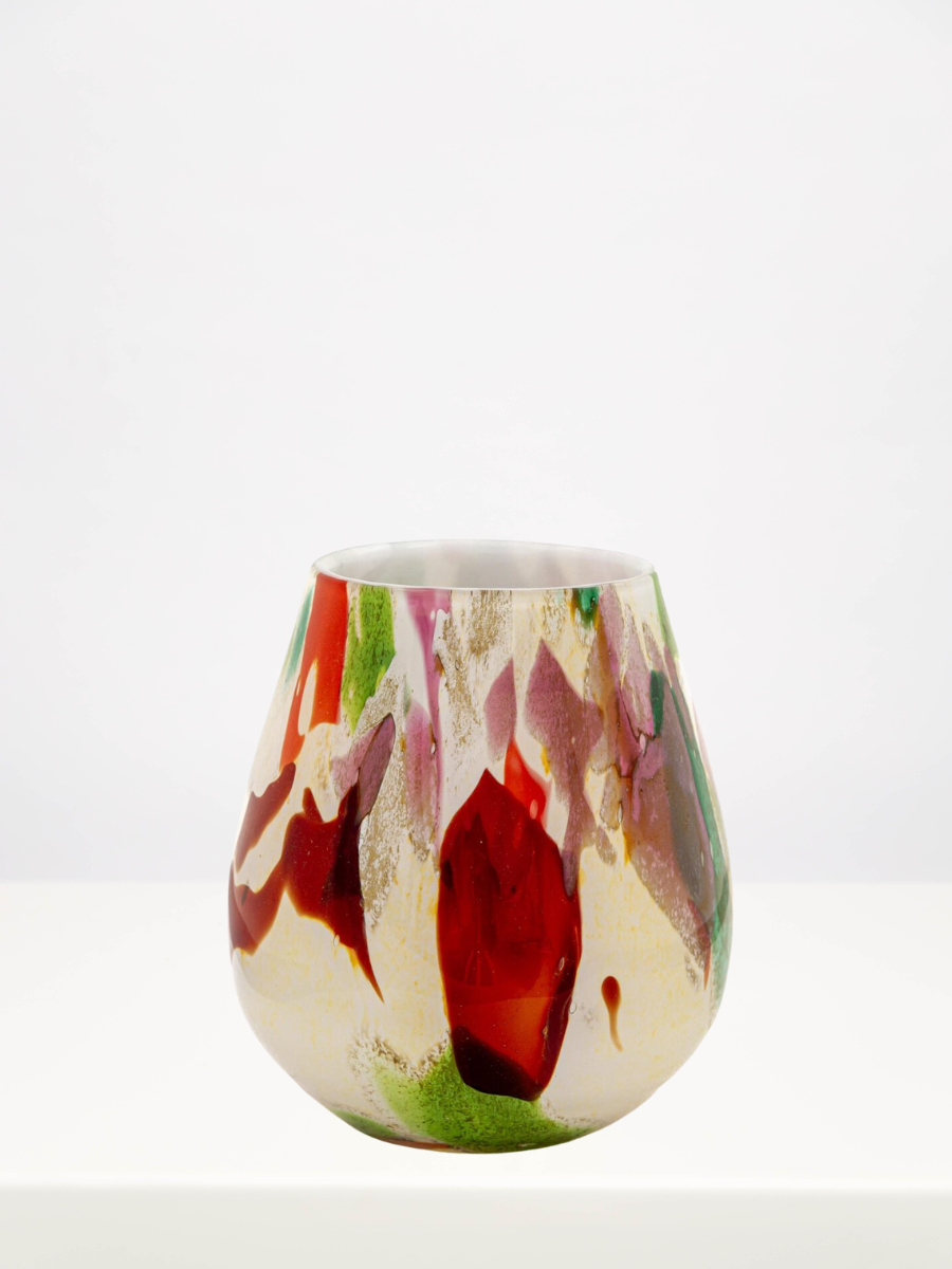 Fidrio Oblique Vase - Mixed Colours - 22cm