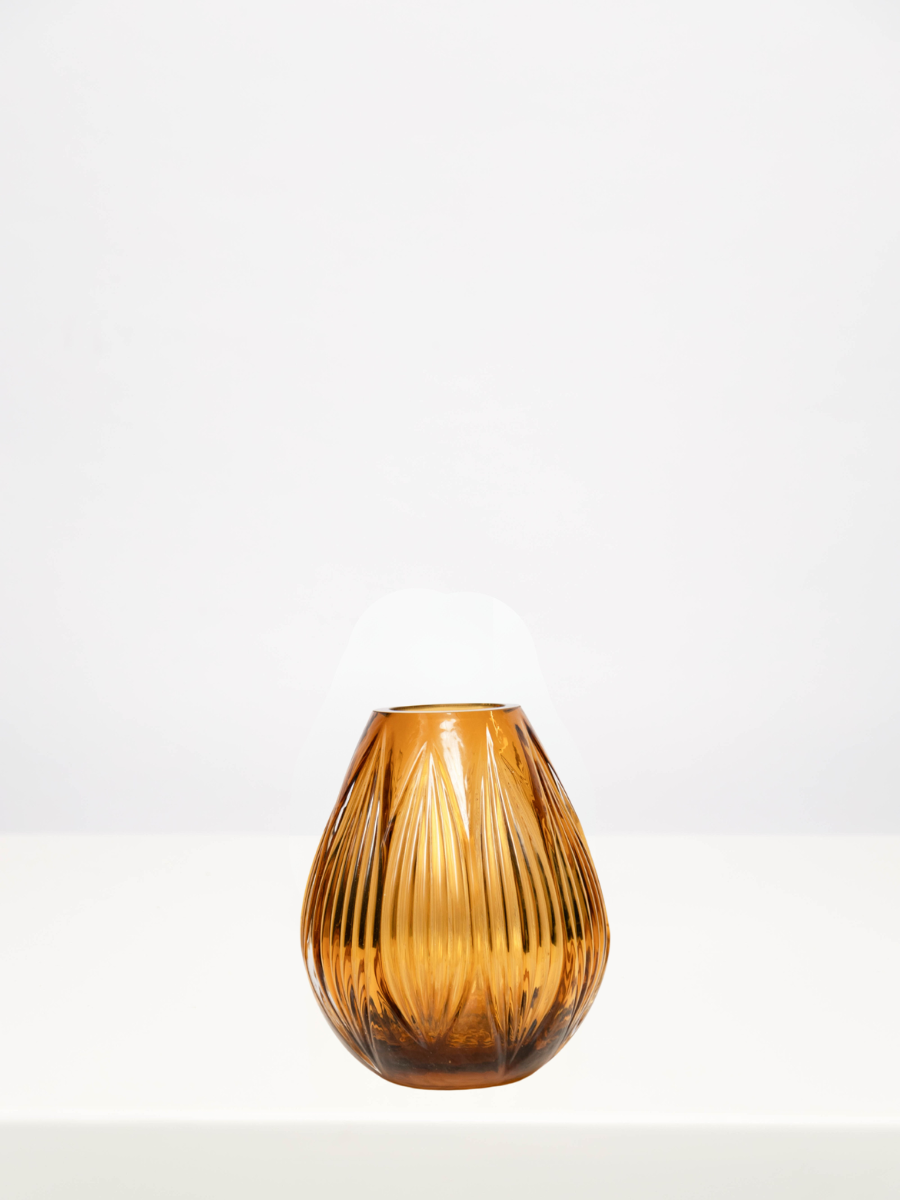 Deep Yellow Optic Vase (Small)