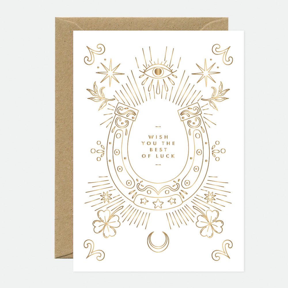 Gold Horseshoe - A6 Card
