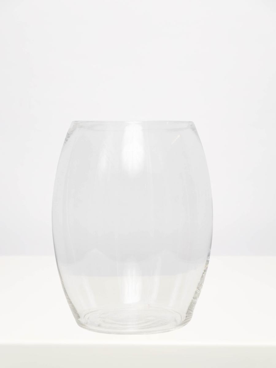 Glass Barrel Vase