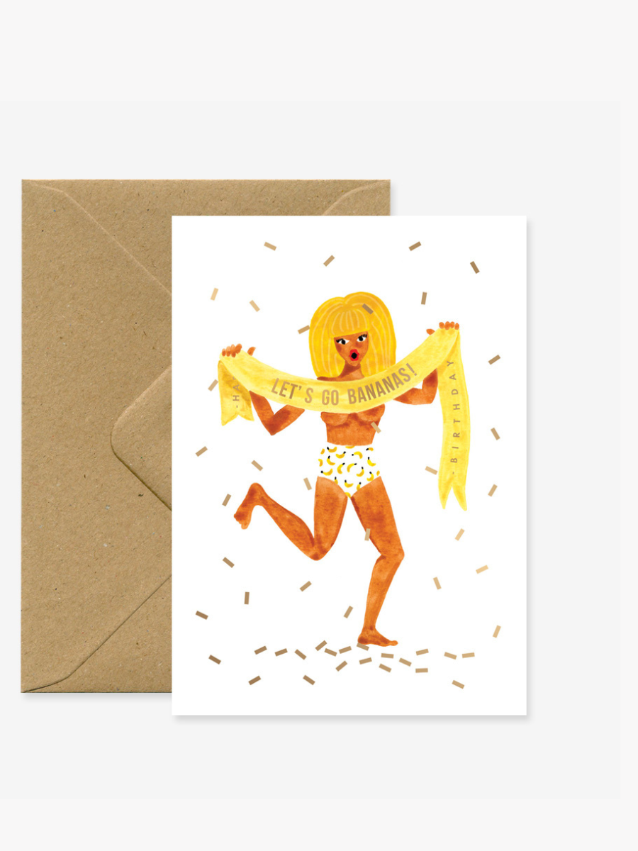 Banana Birthday - A6 Card