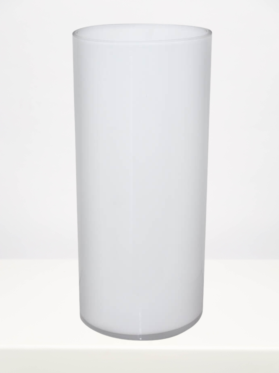 White Cylinder Vase - 40cm