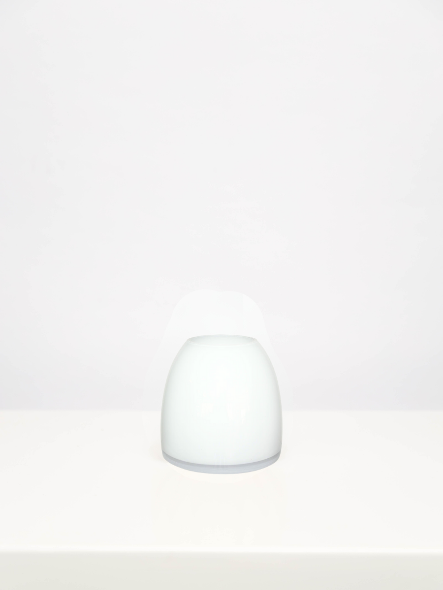 White Squat Vase - 15cm