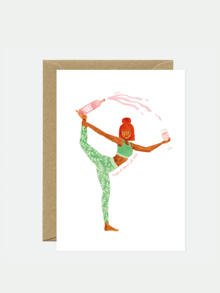 Yoga Rose - A6 Card