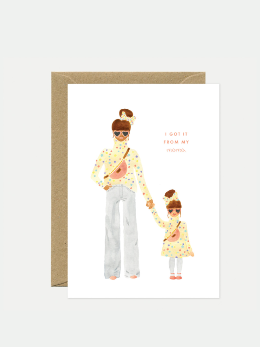Mom Daughter - A6 Card