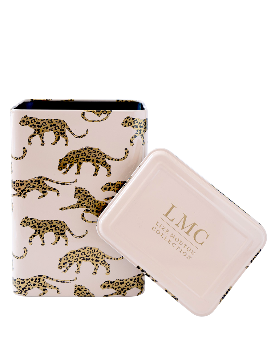 LMC Tin Gold Leopard Print