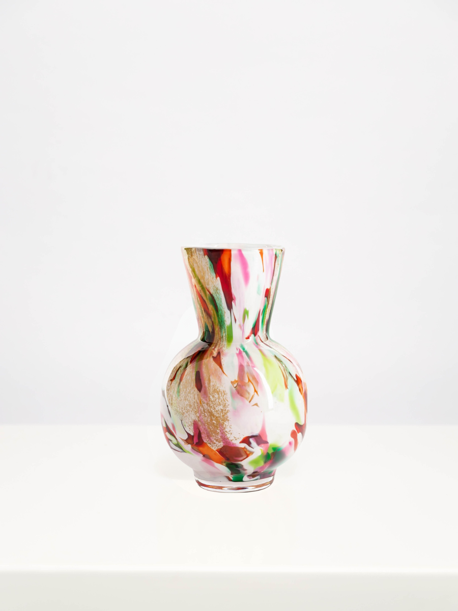 Fidrio Conical Neck Vase - Mixed Colours - 20cm
