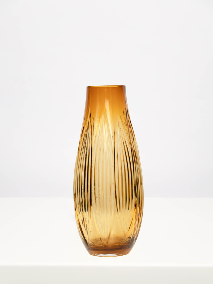 Deep Yellow Optic Vase (Large)