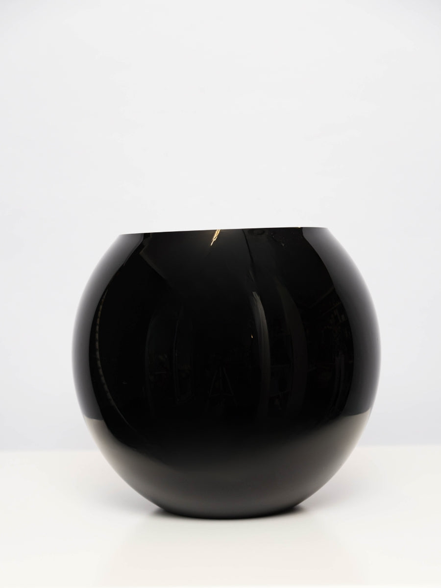 Large Black Bubble Vase
