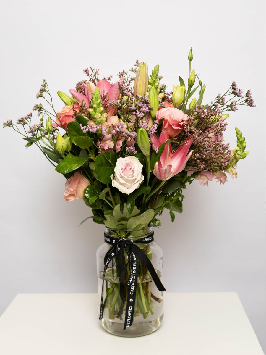Blushing Dreams Bouquet for sale in-store or delivery