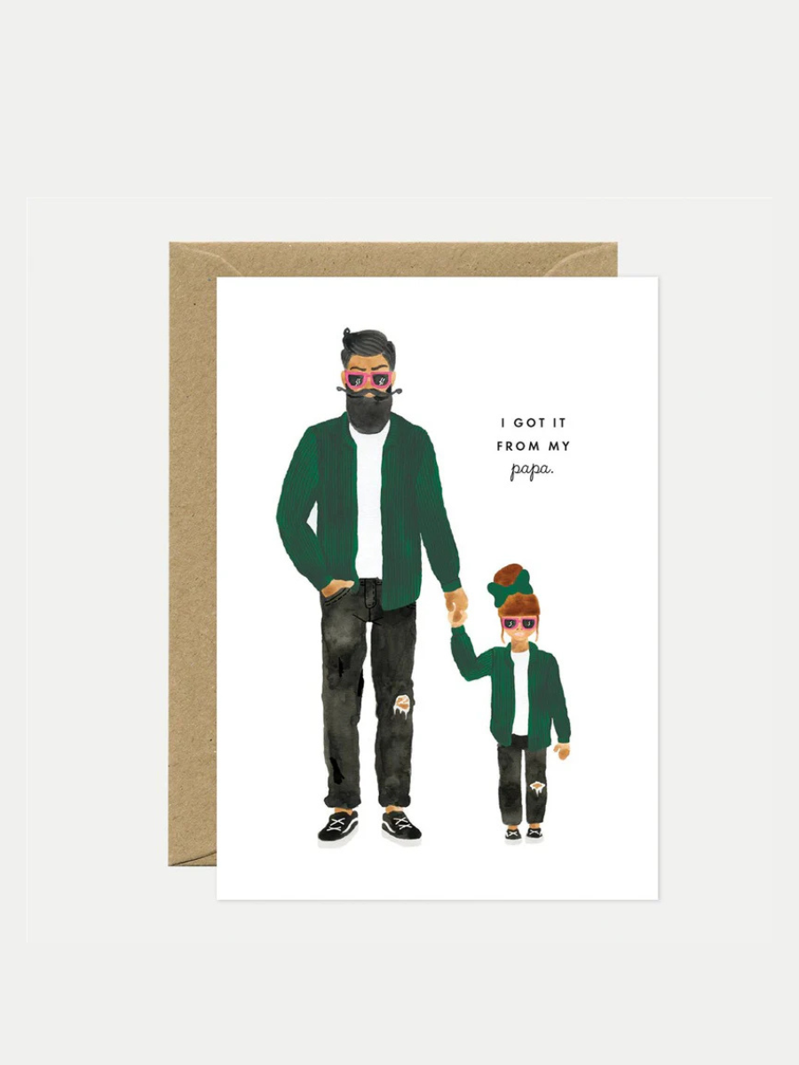 Papa & Daughter - A6 Card