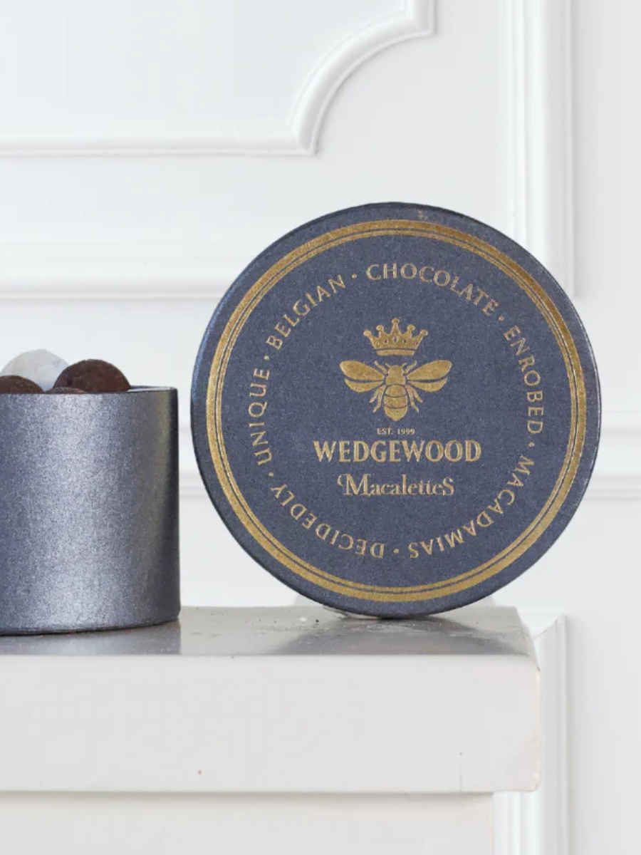 Dusted Dark Belgian Chocolate Macalettes