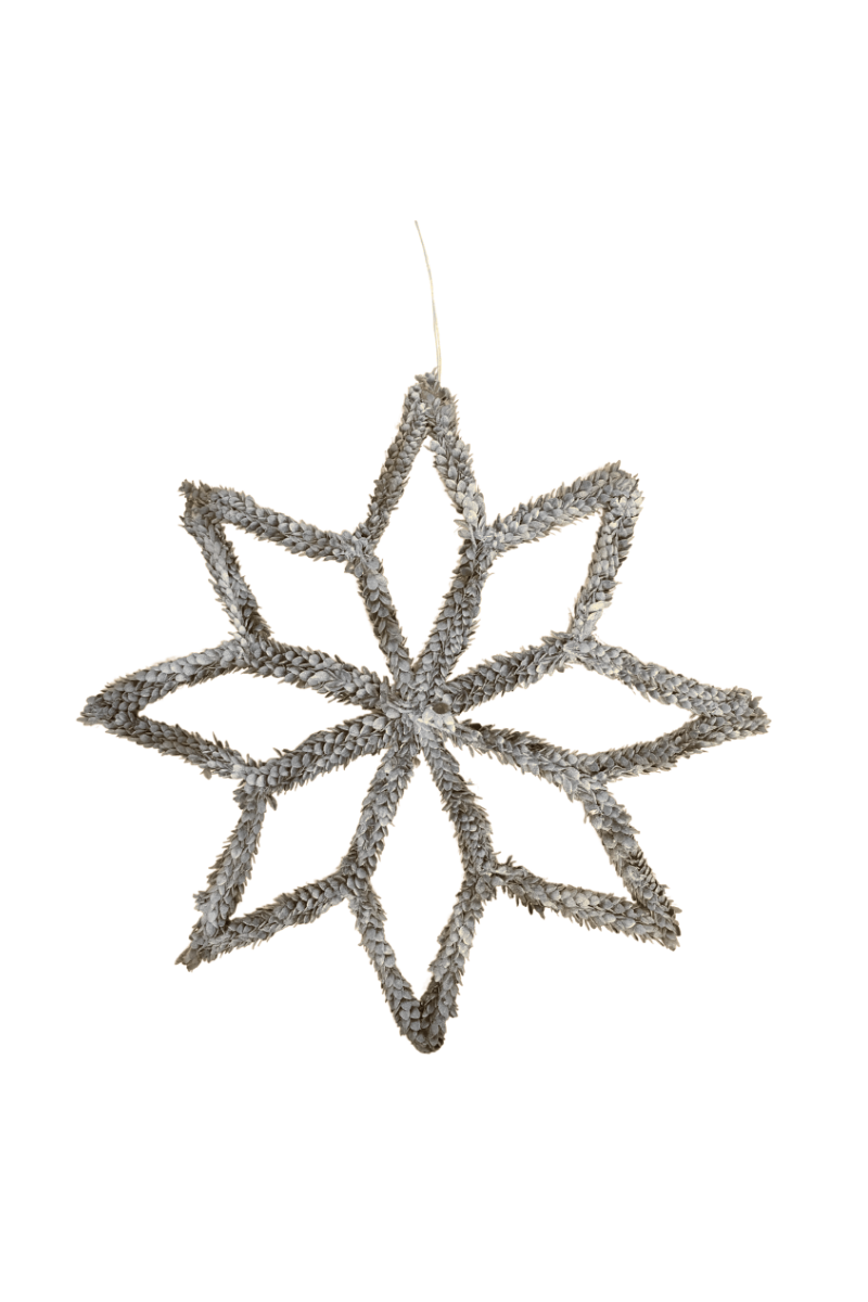 Silver Hanging Snowflake - 23cm