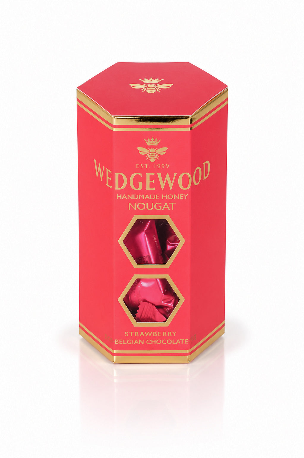 Wedgewood - Dark Chocolate & Strawberry Nougat Box - 140g