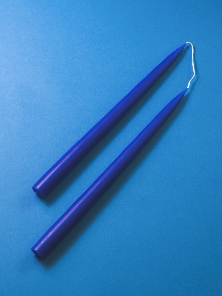 Miss Long - Cobalt Tapered Candle - 35cm