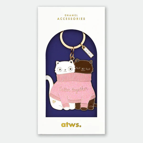 Cats in Sweater - Keychain
