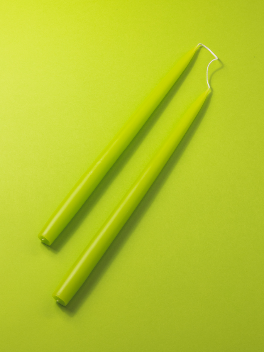 Miss Long - Lime Tapered Candle - 35cm
