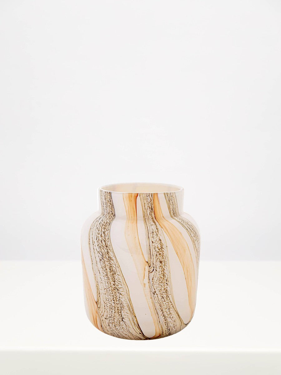 Fidrio - Bloom Beach - 20cm on a white table against a soft grey wall