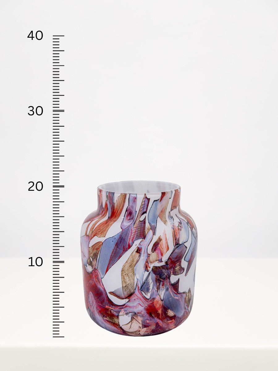 Fidrio - Bloom Blend - 20cm next to a centimetre ruler showing its height