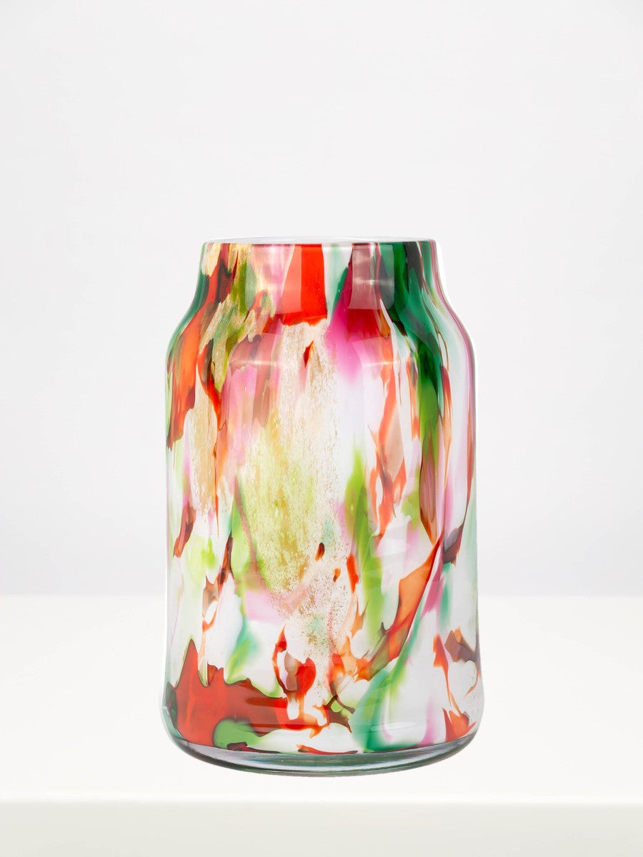 Fidrio - Bloom Mixed Colours - 30cm on a white table against a soft grey wall
