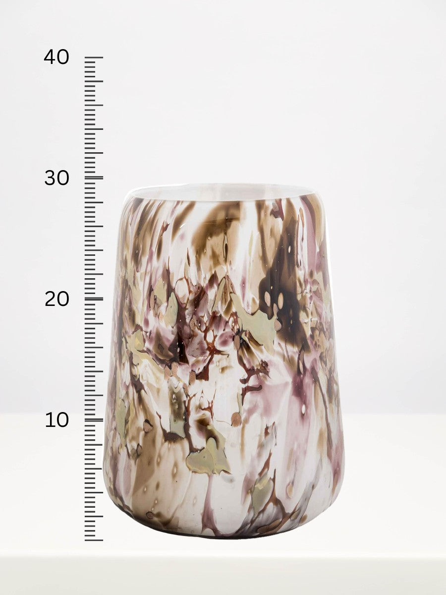 Fidrio - Dubai Naturals - 28.5cm next to a centimetre ruler showing its height