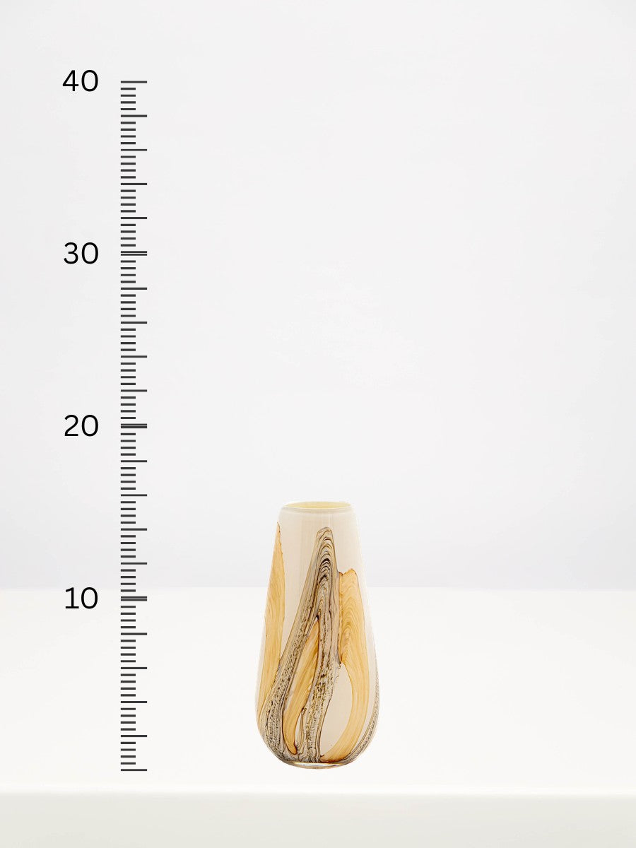 Fidrio - Gloriosa Beach - 15cm next to a centimetre ruler showing its height