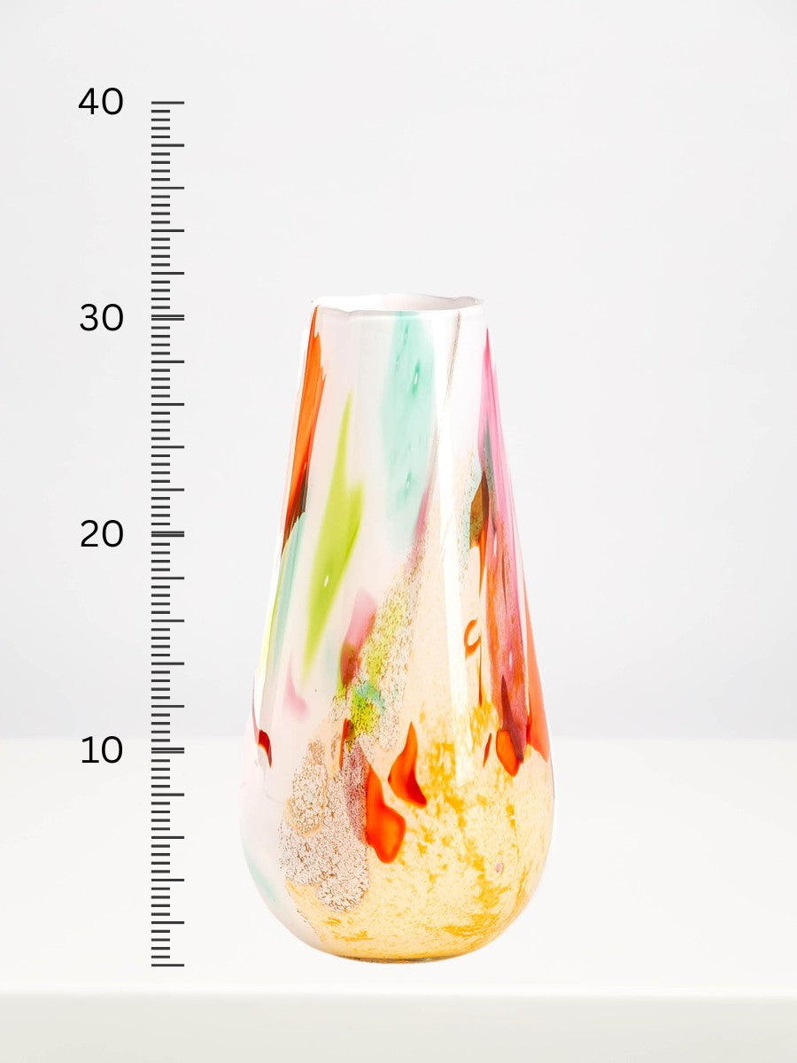 Fidrio - Gloriosa Mixed Colours - 30cm next to a centimetre ruler showing its height