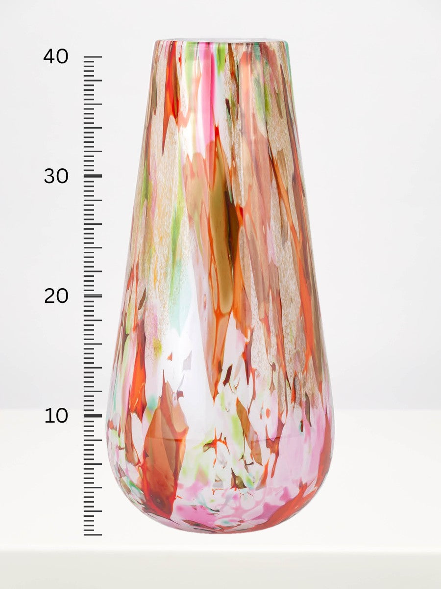 Fidrio - Gloriosa Mixed Colours - 40cm next to a centimetre ruler showing its height