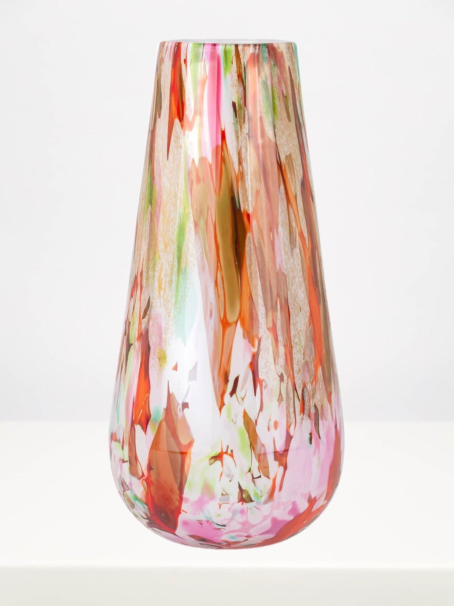 Fidrio - Gloriosa Mixed Colours - 40cm on a white table against a soft grey wall
