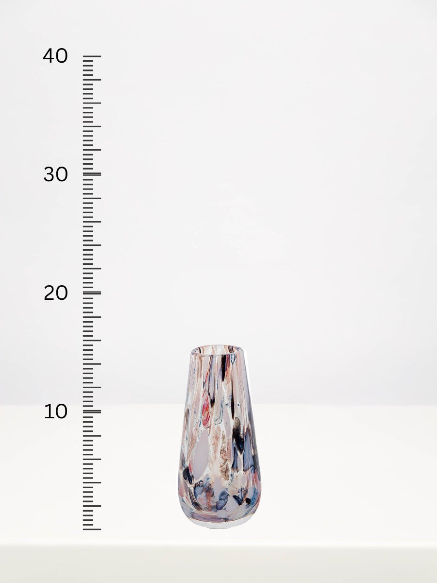 Fidrio - Gloriosa Serene - 15cm next to a centimetre ruler showing its height