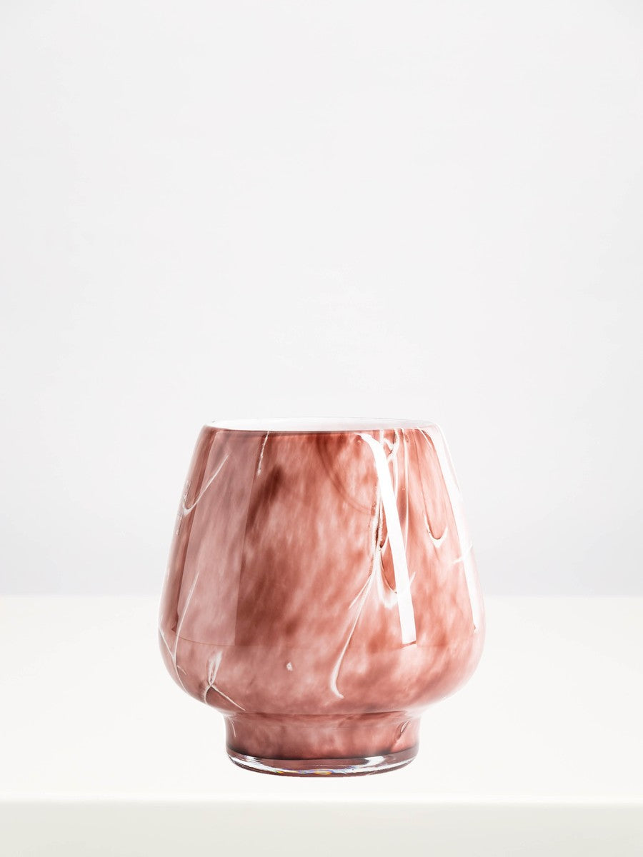 Fidrio - Milano Mauve - 20cm on a white table against a soft grey wall