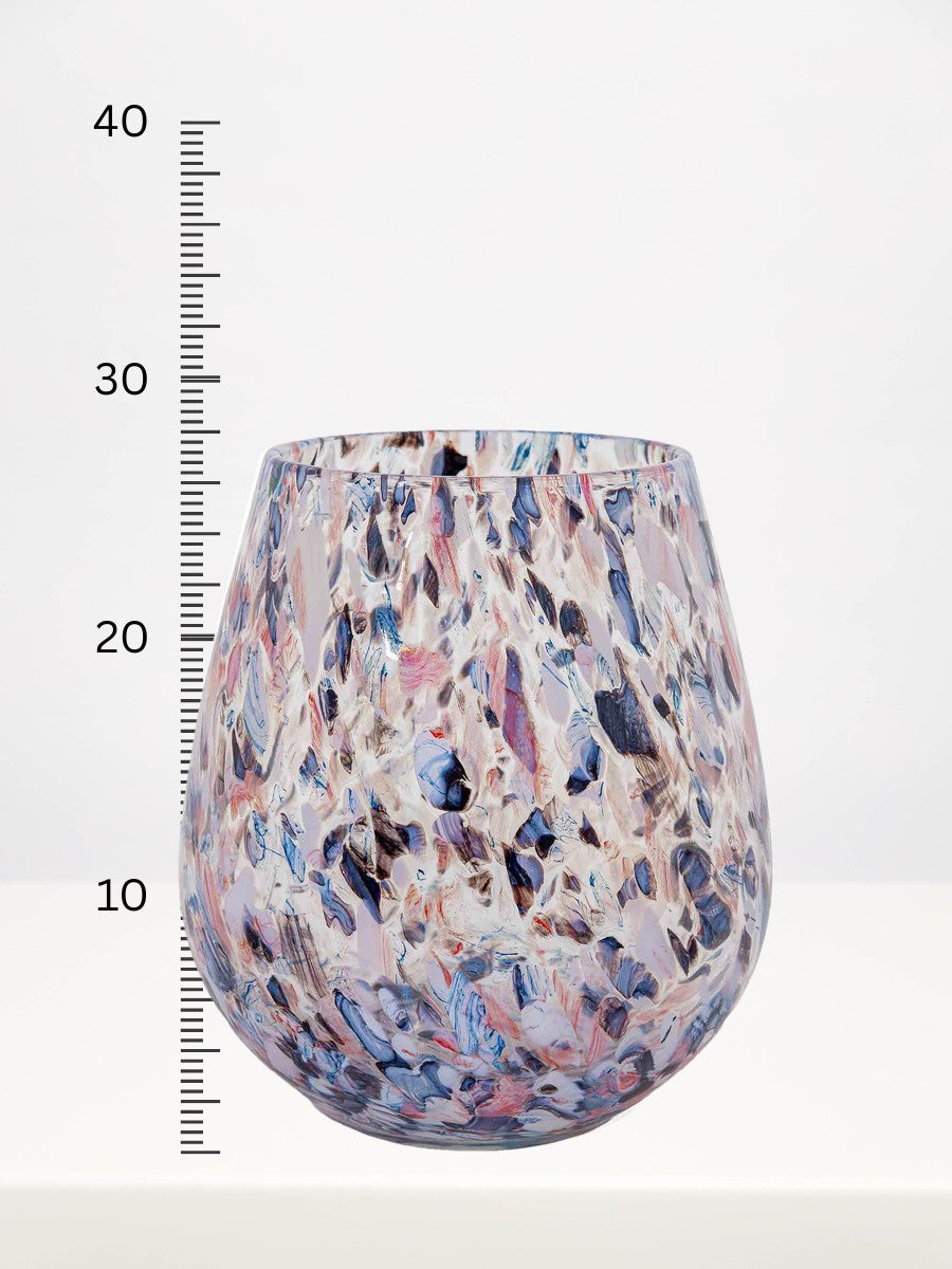 Fidrio - Oblique Serene - 27cm next to a centimetre ruler showing its height