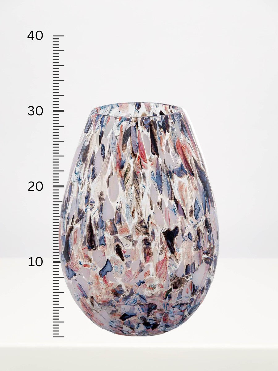 Fidrio - Organic Serene - 30cm next to a centimetre ruler showing its height