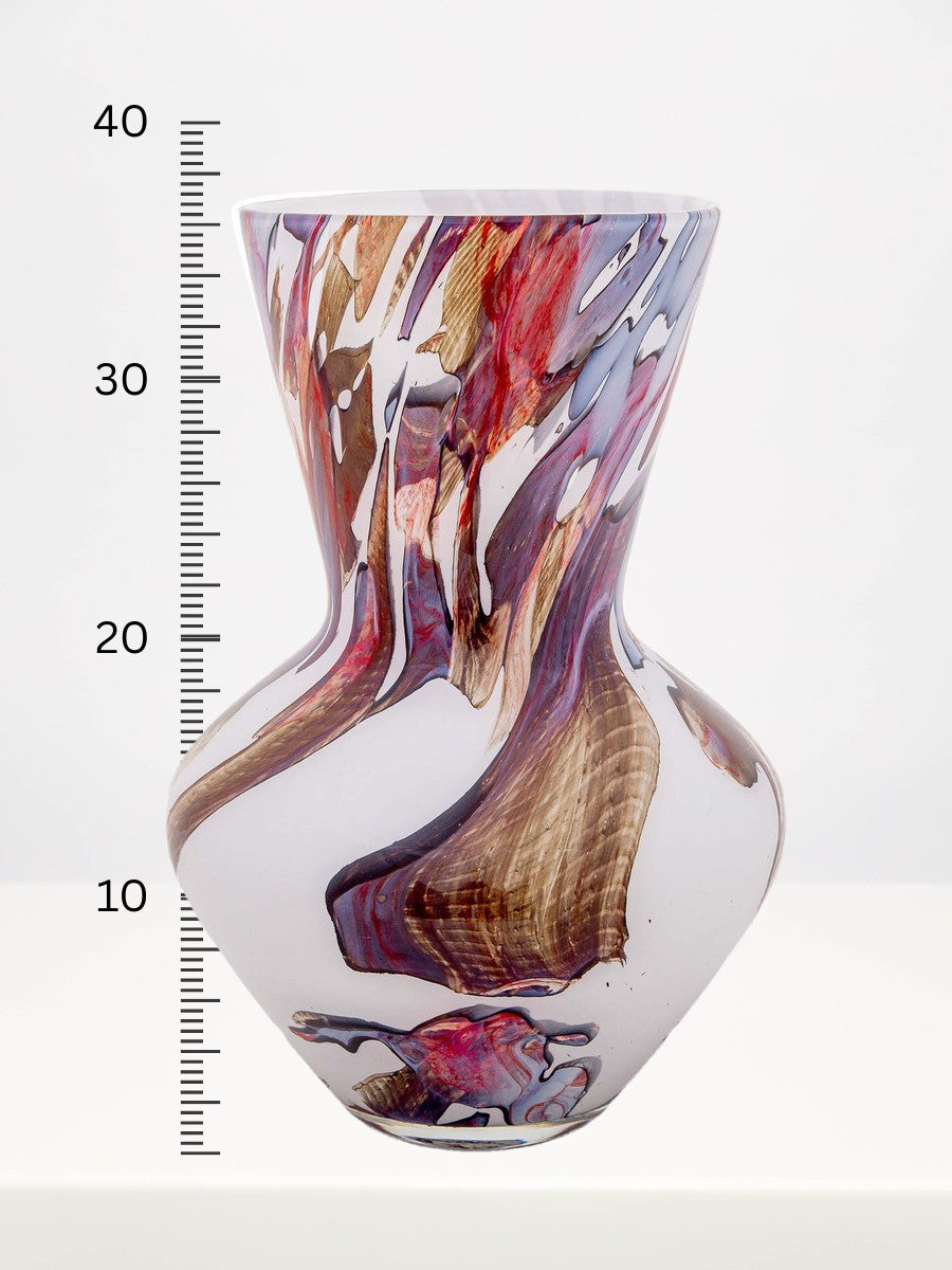 Fidrio - Parma Blend - 36cm next to a centimetre ruler showing its height