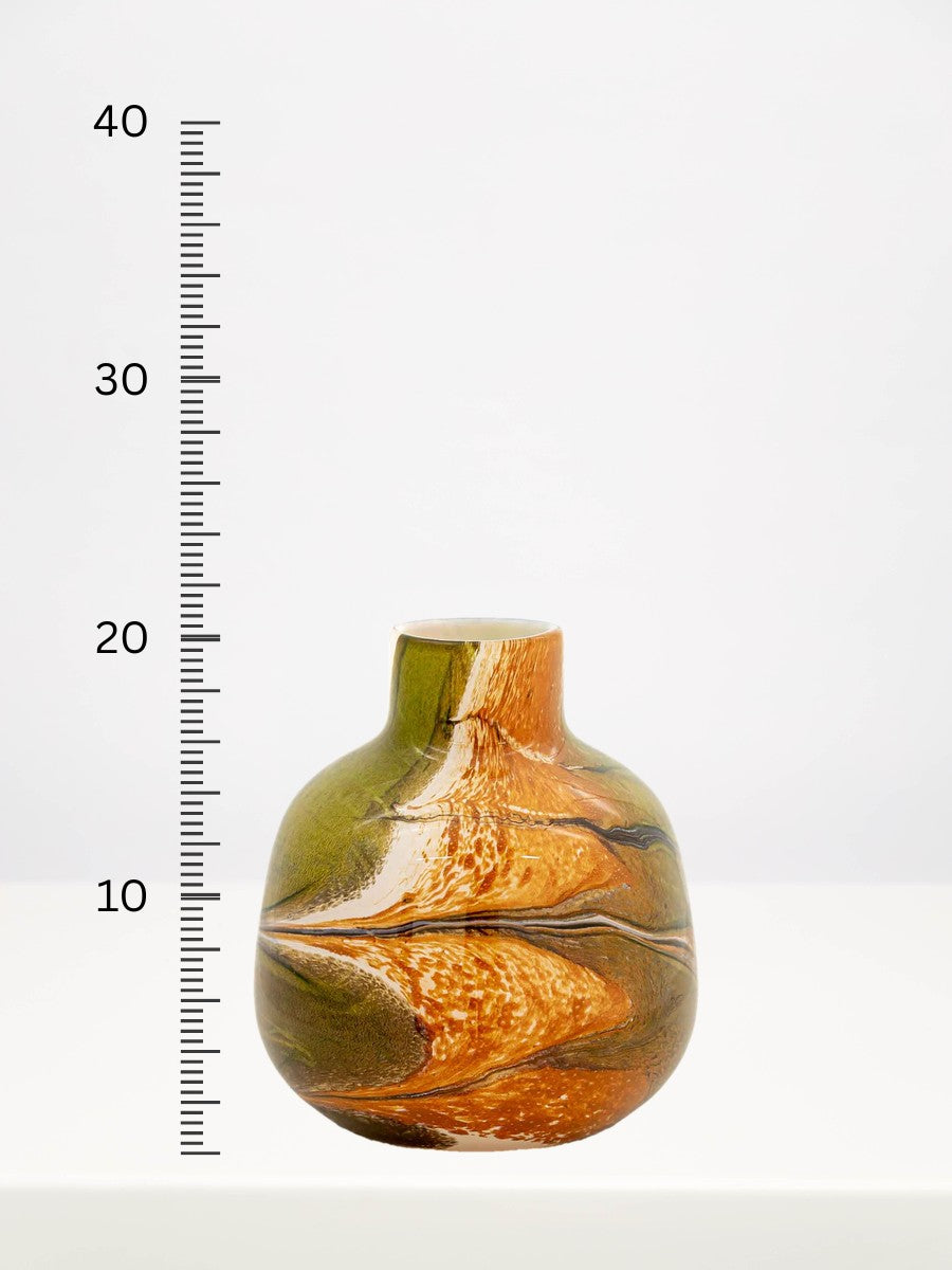 Fidrio - Turin Indian Summer - 20cm next to a centimetre ruler showing its height